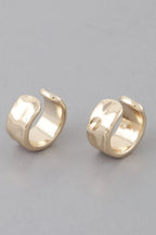 Delicate Dent Hoop Earrings | Mixtshop LLC