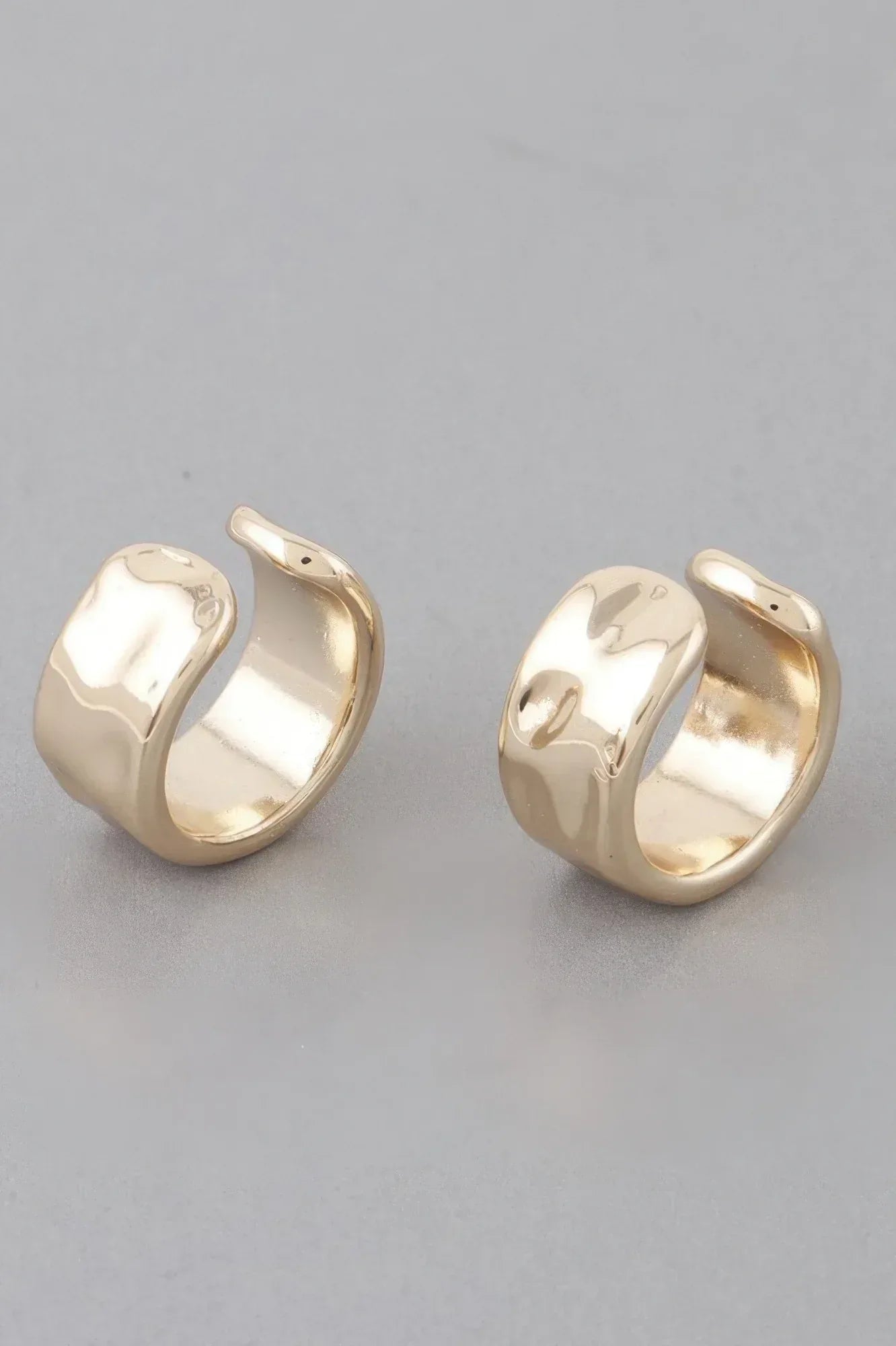 Delicate Dent Hoop Earrings | Mixtshop LLC