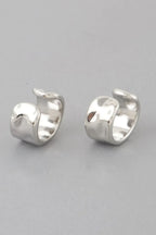 Delicate Dent Hoop Earrings | Mixtshop LLC
