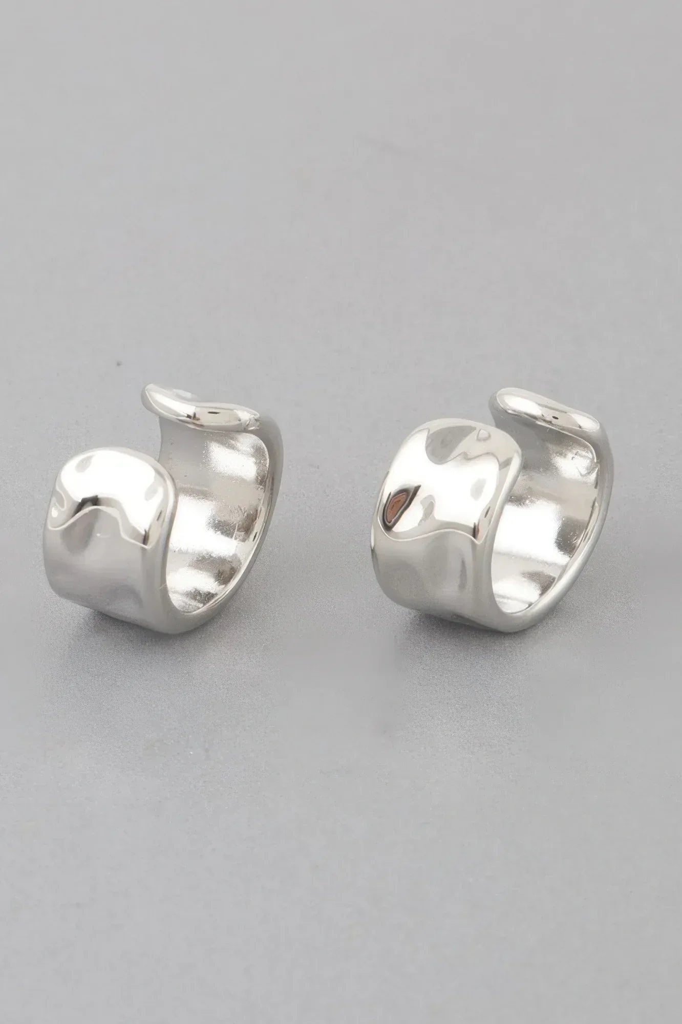 Delicate Dent Hoop Earrings | Mixtshop LLC
