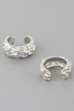 Abstract Ripple Hoop Earrings | Mixtshop LLC