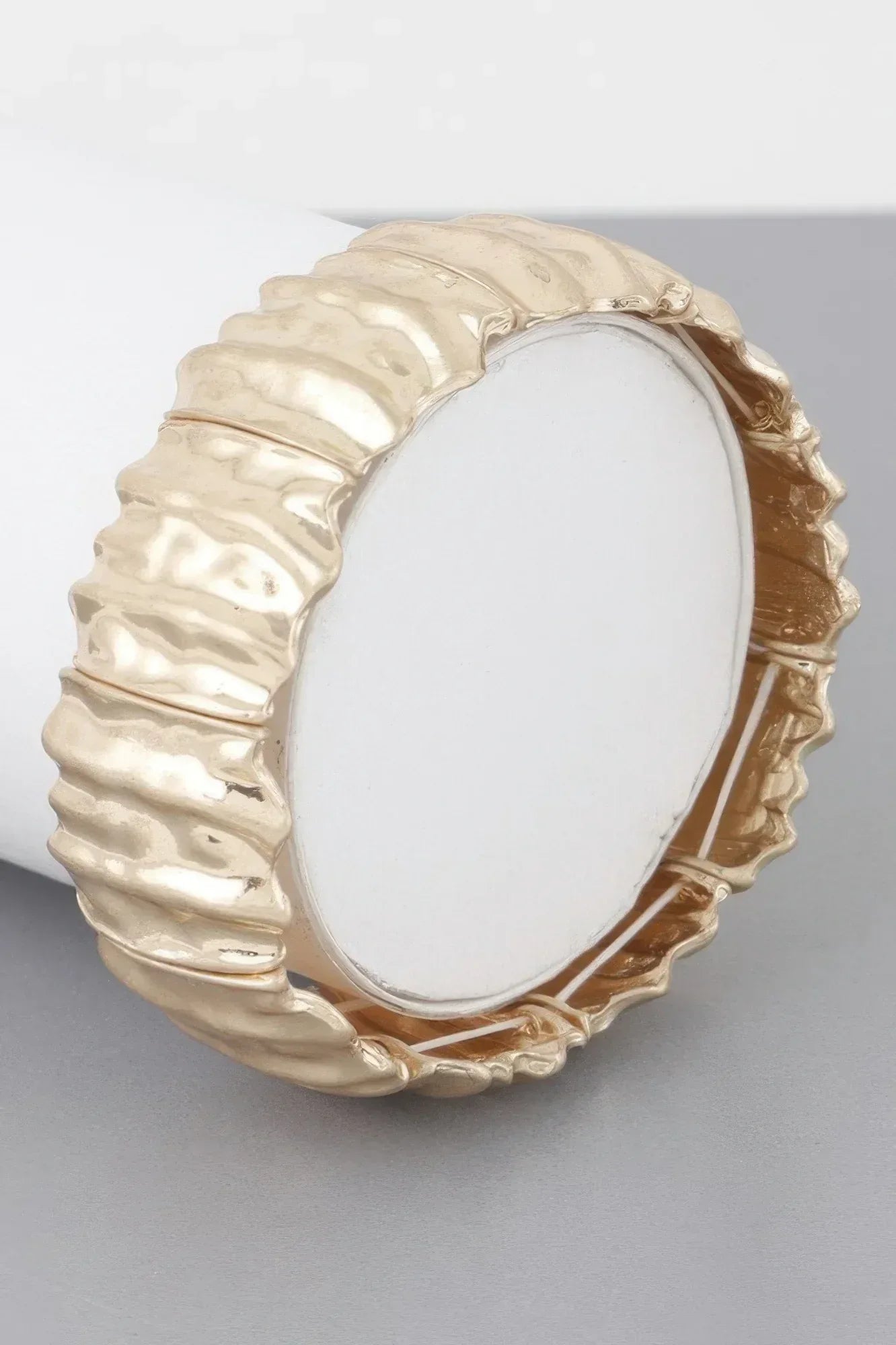 Multi Hammered Metal Bracelet | Mixtshop LLC Main image