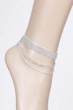 Layered Rhinestone Anklet | Mixtshop LLC