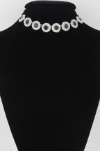 Emerald Green Rhinestone Choker Necklace | Mixtshop LLC