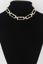Hammered Link Chain Necklace | Mixtshop LLC