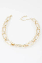 Hammered Link Chain Necklace | Mixtshop LLC