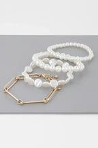 Multi Faux Pearls Bracelet | Mixtshop LLC