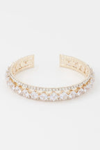Classic Cubic Rhinestone Cuff Bracelet | Mixtshop LLC