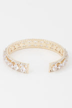 Classic Cubic Rhinestone Cuff Bracelet | Mixtshop LLC
