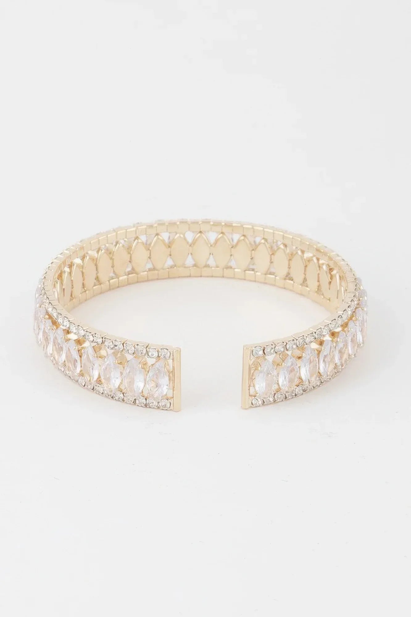 Classic Crystal Bar Cuff Bracelet | Mixtshop LLC