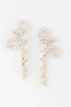 Rhinestone Ribbon Bow Earrings | Mixtshop LLC