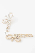 Rhinestone Ribbon Bow Earrings | Mixtshop LLC