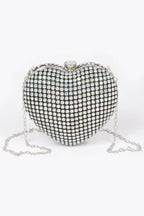 Rhinestone Heart Sahpe Party Clutch | Mixtshop LLC