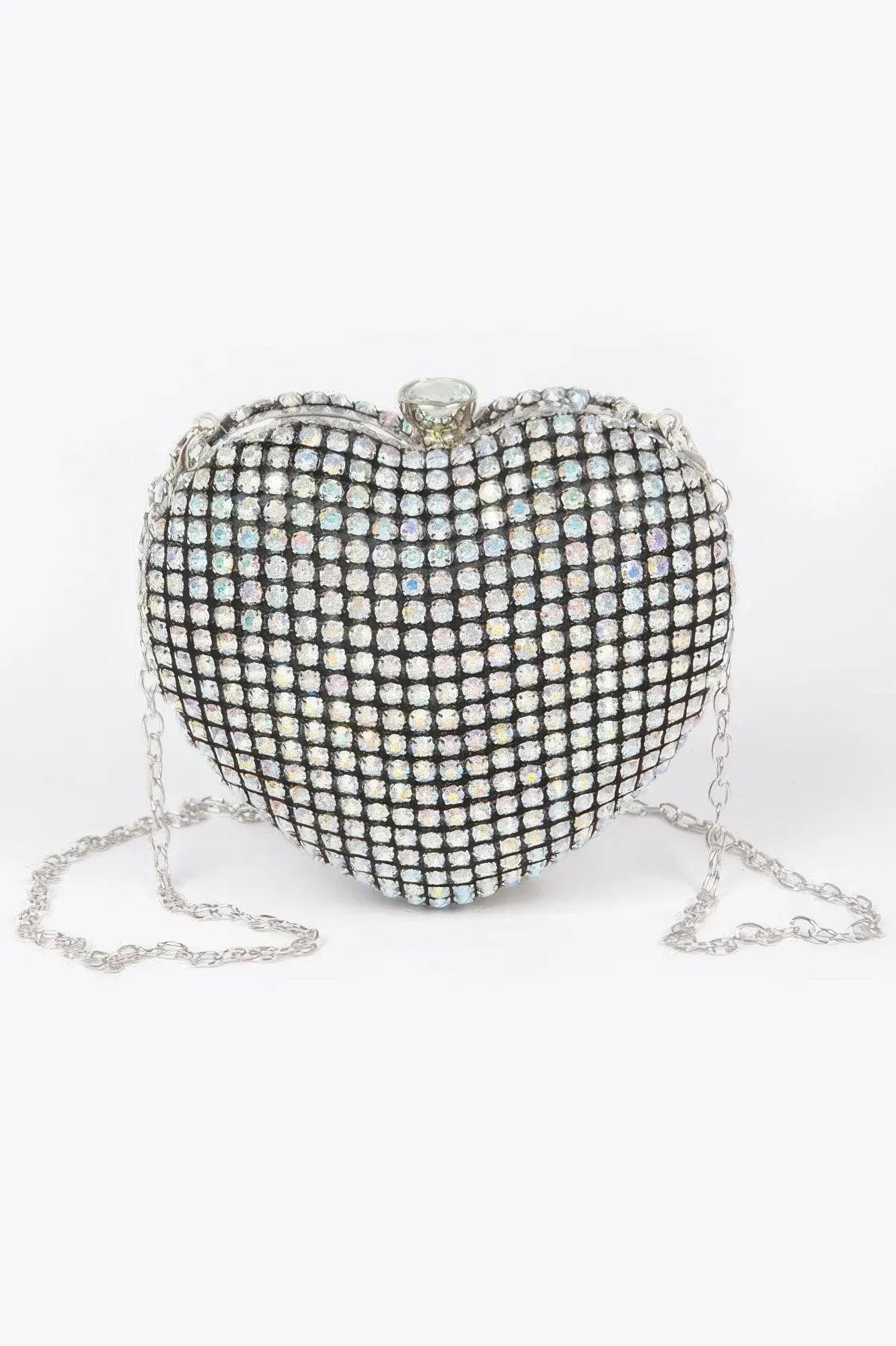 Rhinestone Heart Sahpe Party Clutch | Mixtshop LLC