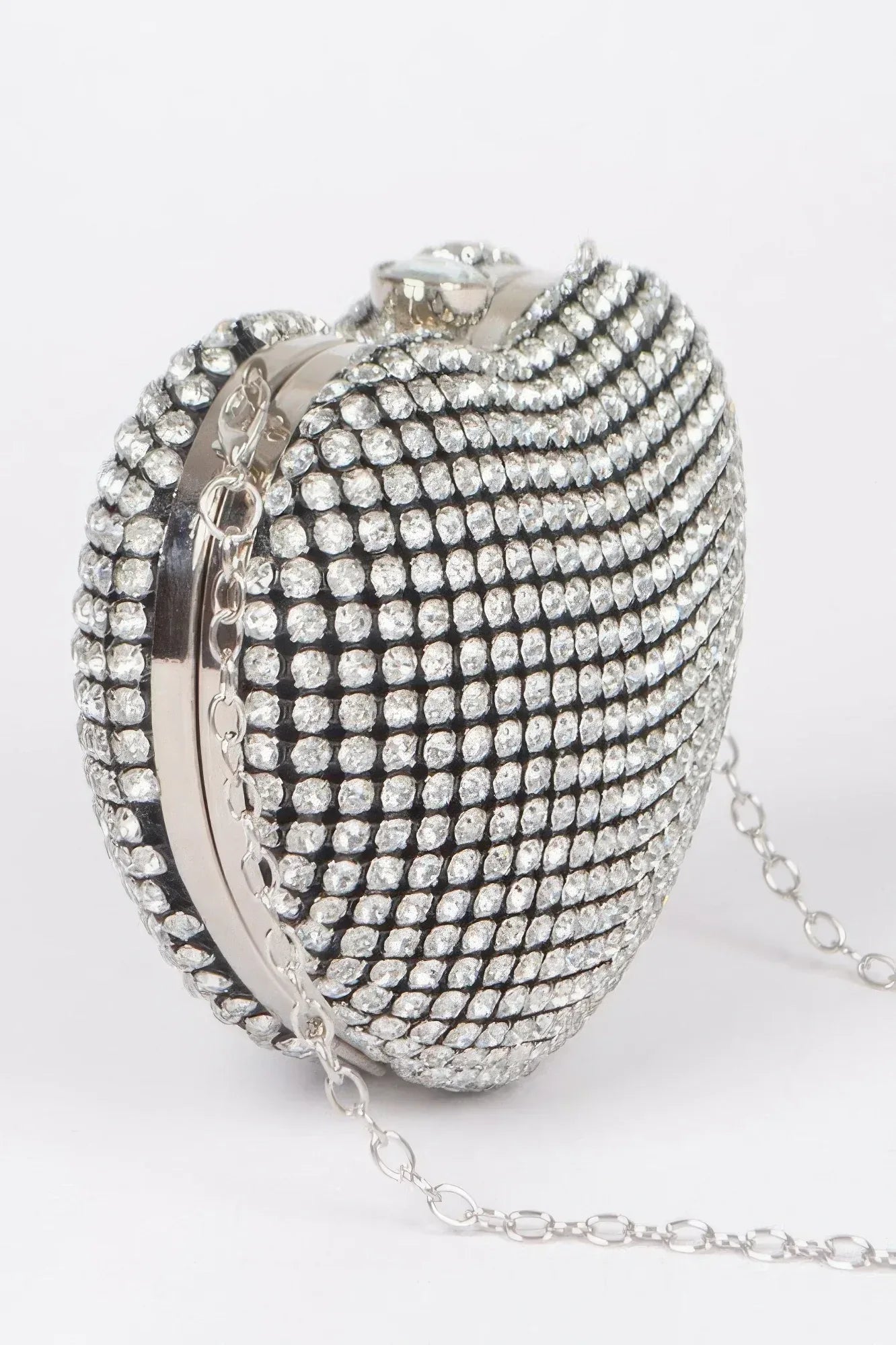 Rhinestone Heart Sahpe Party Clutch | Mixtshop LLC