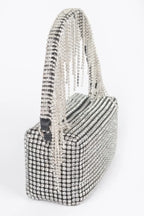 Oversized Rhinestone Fringe Strap Clutch | Mixtshop LLC
