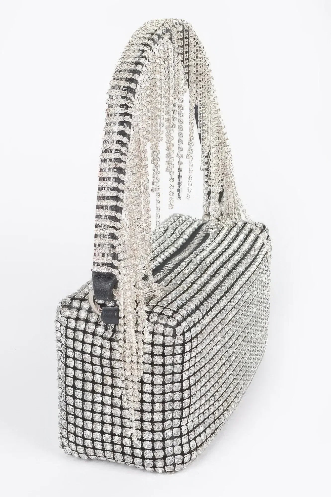 Oversized Rhinestone Fringe Strap Clutch | Mixtshop LLC