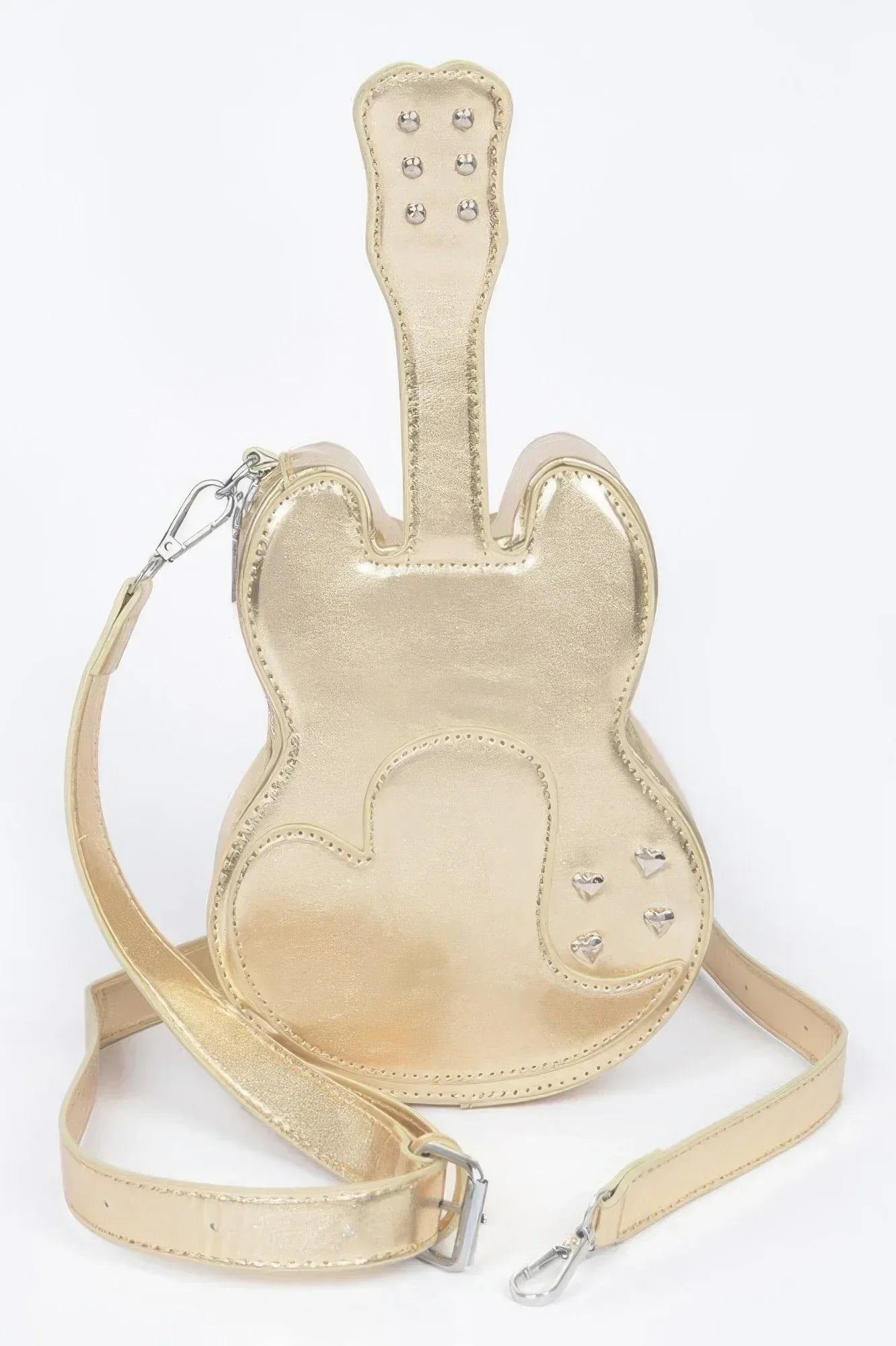 Metallic Faux Leather Guitar Novelty Bag | Mixtshop LLC