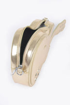Metallic Faux Leather Guitar Novelty Bag | Mixtshop LLC