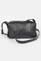 Faux Leather Braided Zip Bag | Mixtshop LLC