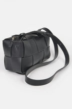 Faux Leather Braided Zip Bag | Mixtshop LLC