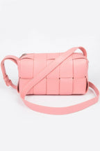 Faux Leather Braided Zip Bag | Mixtshop LLC