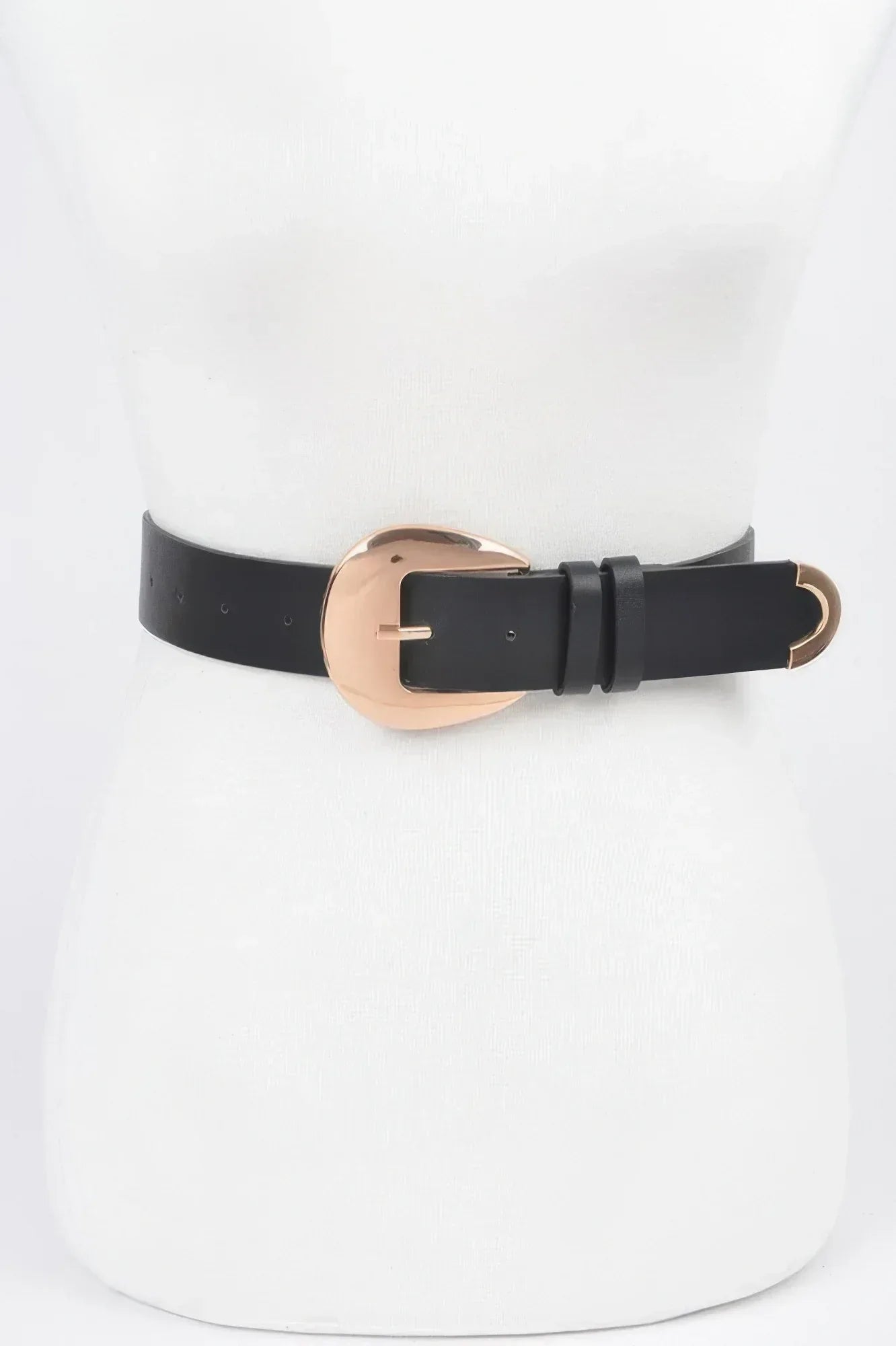 Faux Leather Metal Buckle Belt | Mixtshop LLC