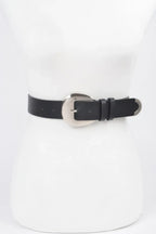 Faux Leather Metal Buckle Belt | Mixtshop LLC