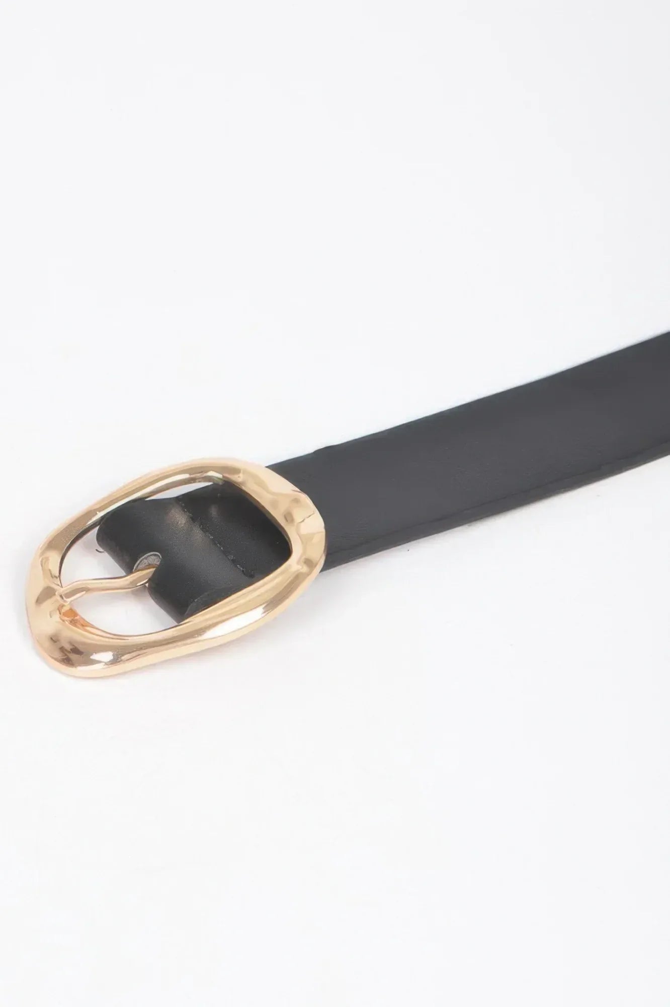 Faux Leather Metal Buckle Belt | Mixtshop LLC