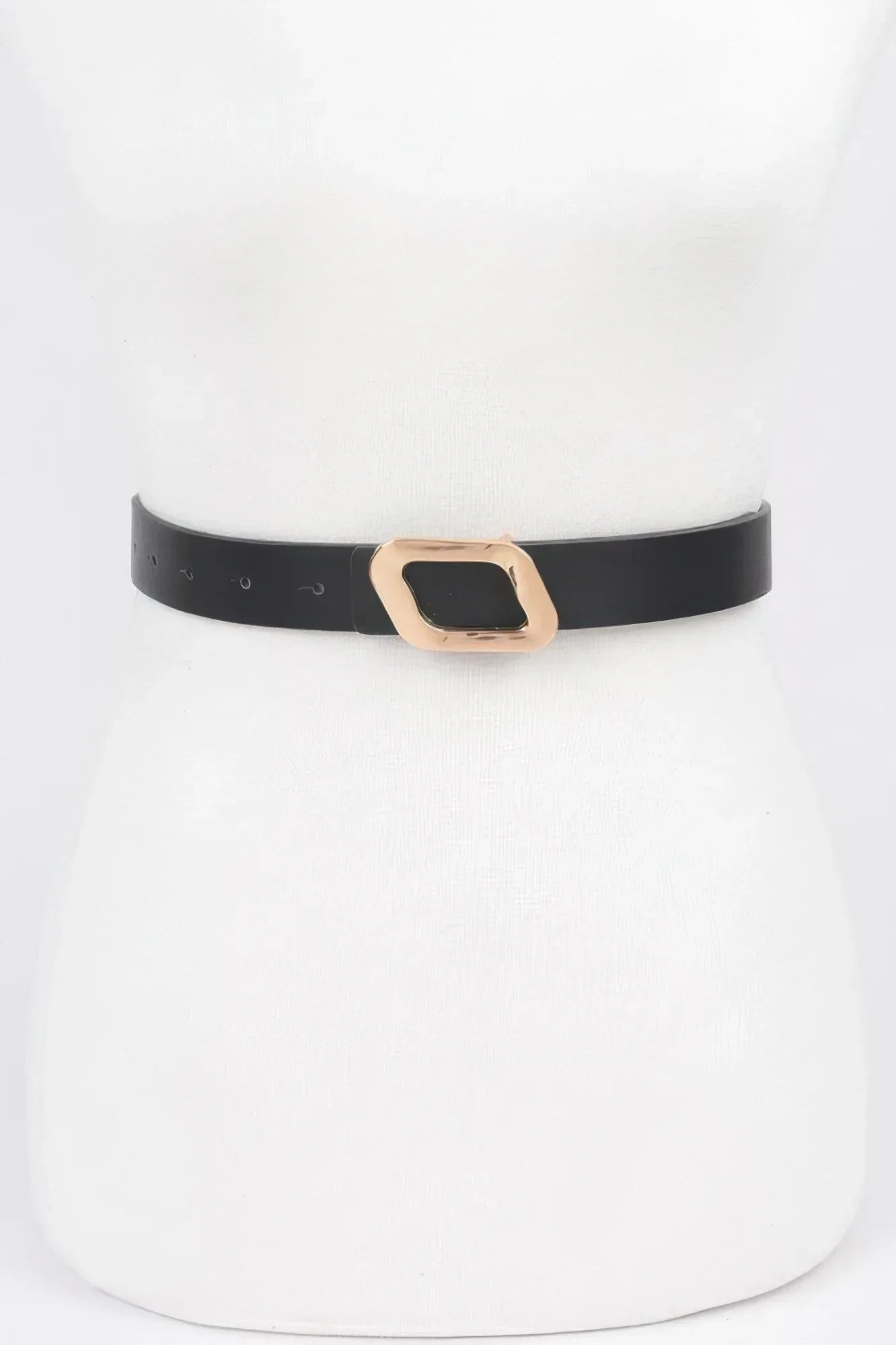 Faux Leather Metal Buckle Belt | Mixtshop LLC