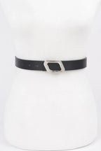 Faux Leather Metal Buckle Belt | Mixtshop LLC