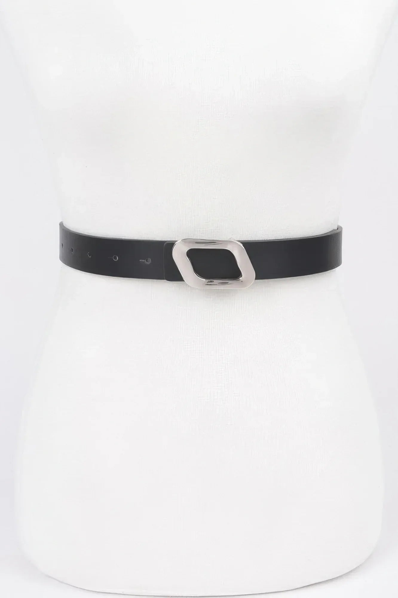 Faux Leather Metal Buckle Belt | Mixtshop LLC