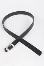 Faux Leather Metal Buckle Belt | Mixtshop LLC
