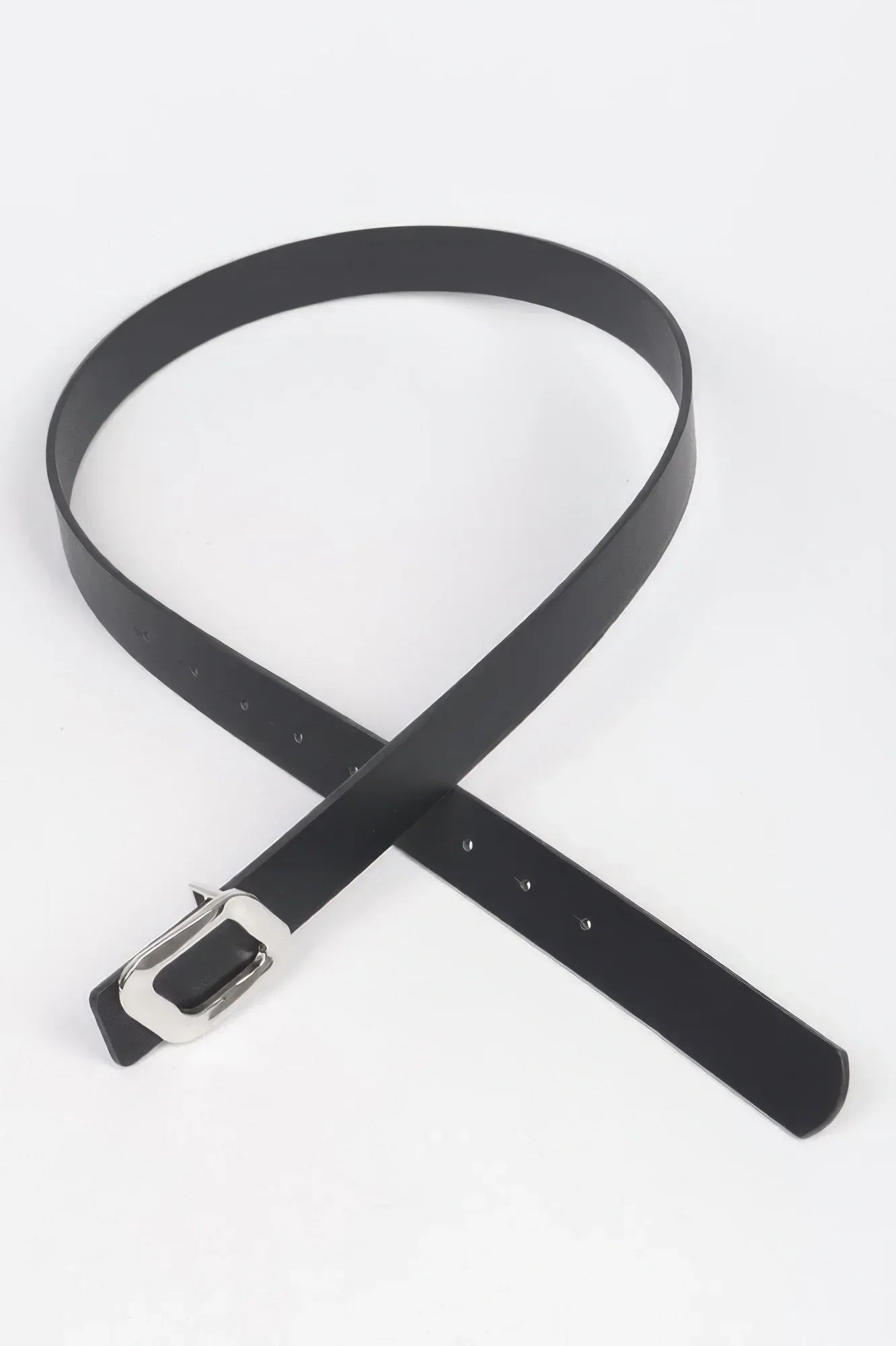 Faux Leather Metal Buckle Belt | Mixtshop LLC
