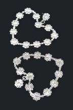 Multi Rhinestone Flower Heart Shape Earring | Mixtshop LLC