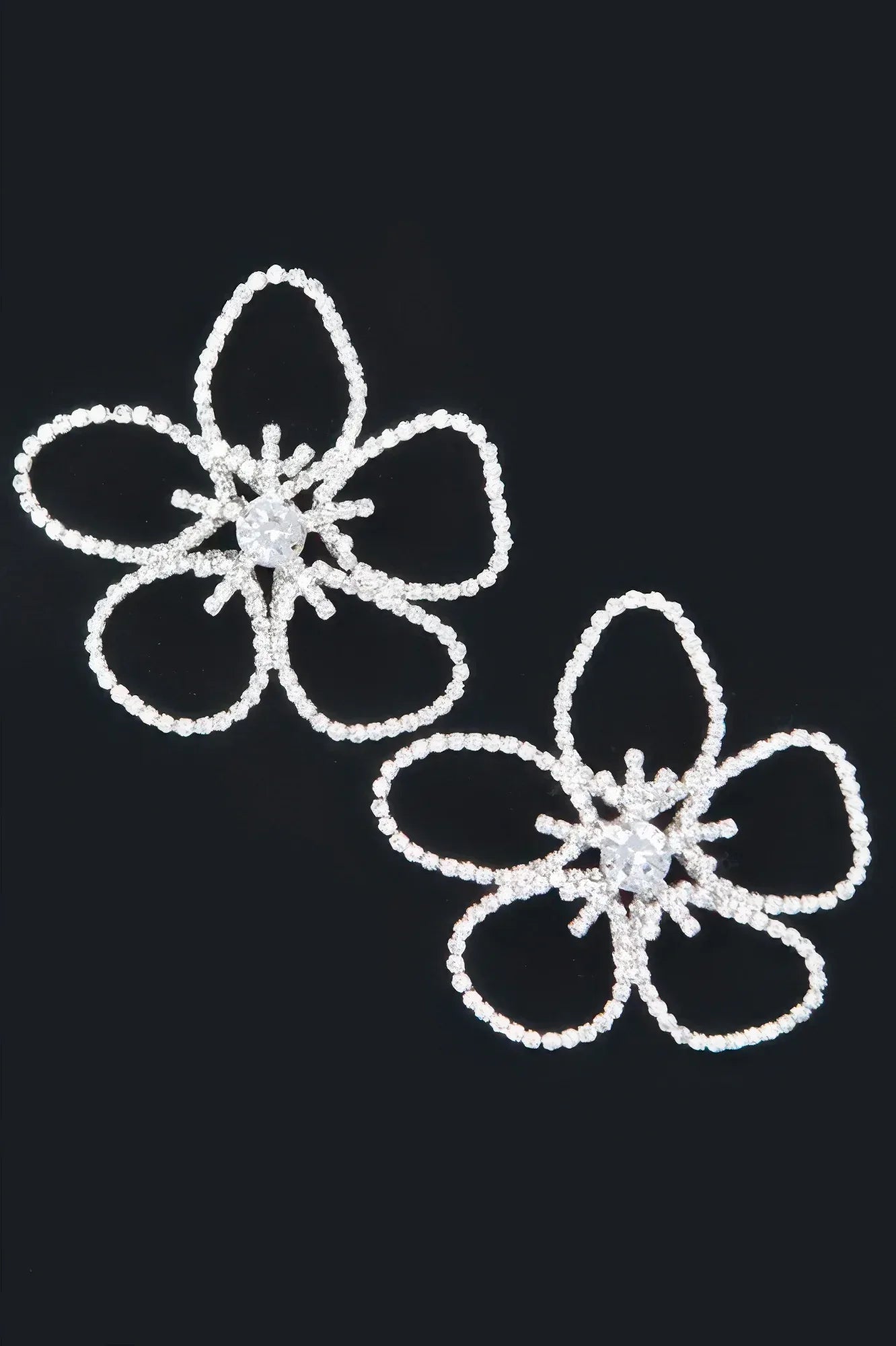 Rhinestone Flower Earring | Mixtshop LLC Main image