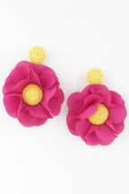 Handmade Paper Flower Shape Earrings | Mixtshop LLC