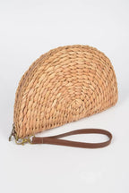 Half Circle Straw Clutch | Mixtshop LLC