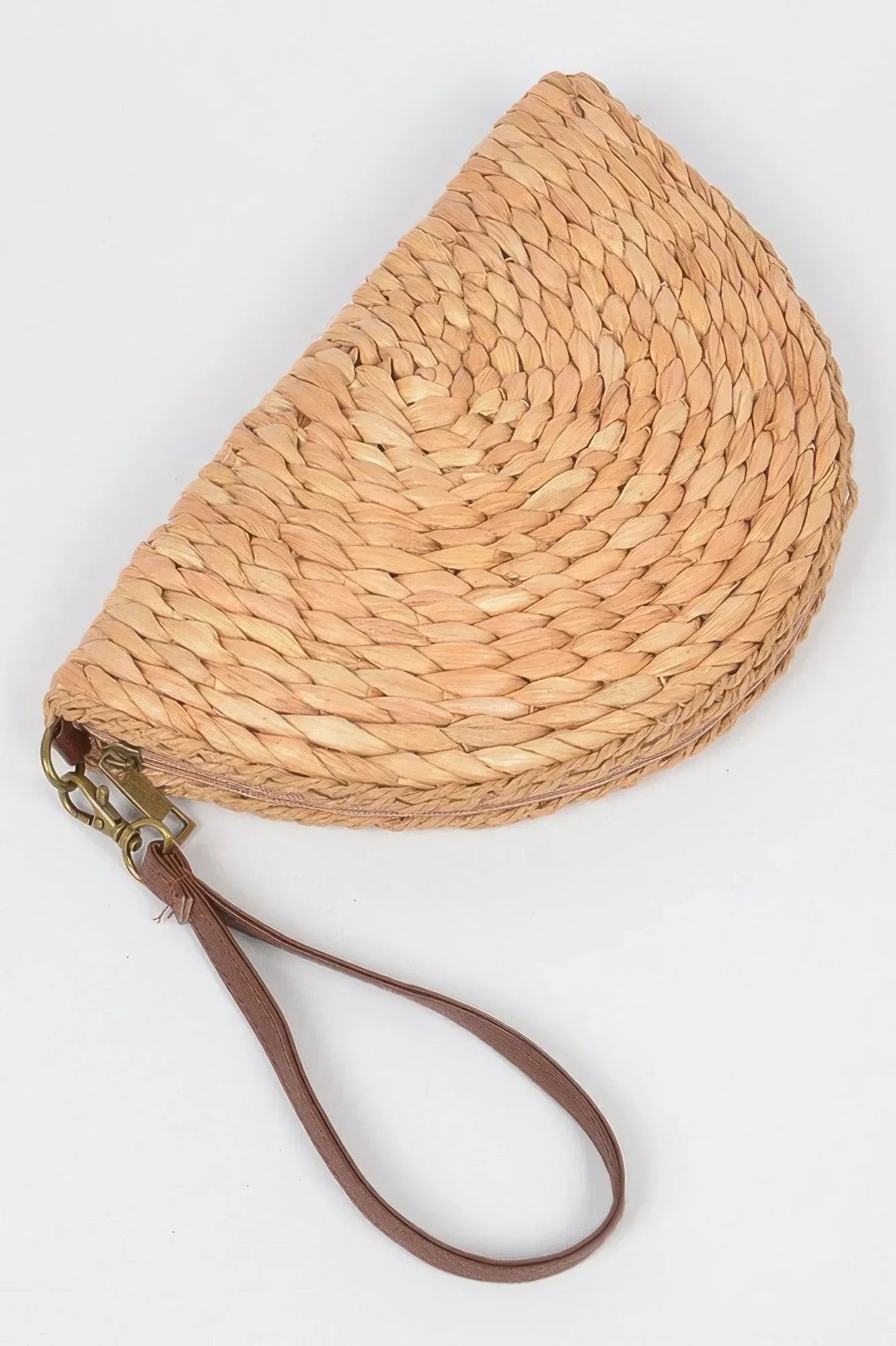 Half Circle Straw Clutch | Mixtshop LLC