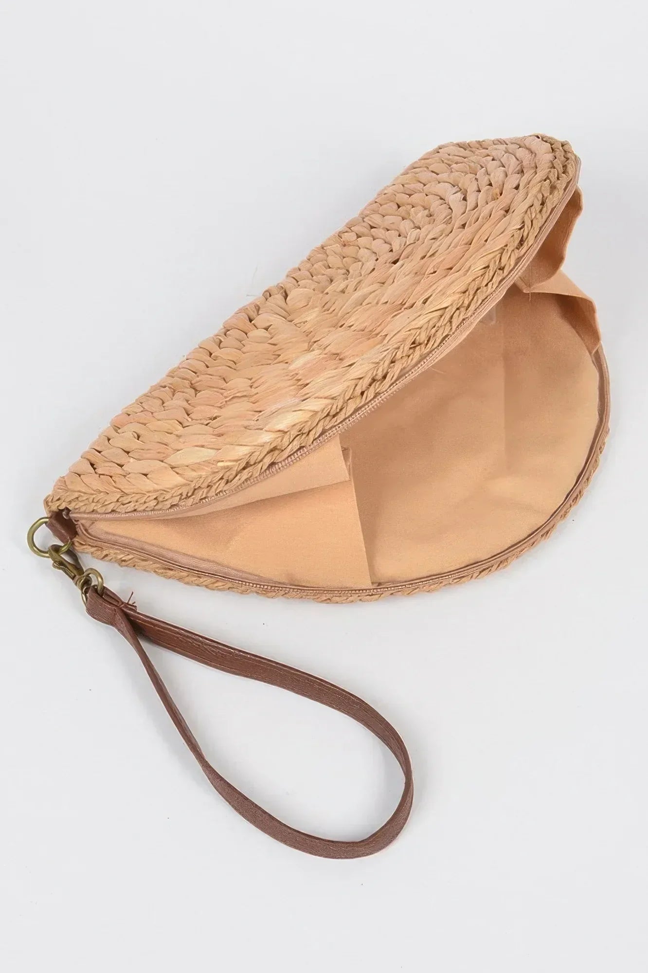 Half Circle Straw Clutch | Mixtshop LLC