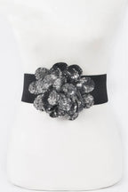 Sequins Flower Elastic Belt | Mixtshop LLC
