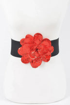 Sequins Flower Elastic Belt | Mixtshop LLC