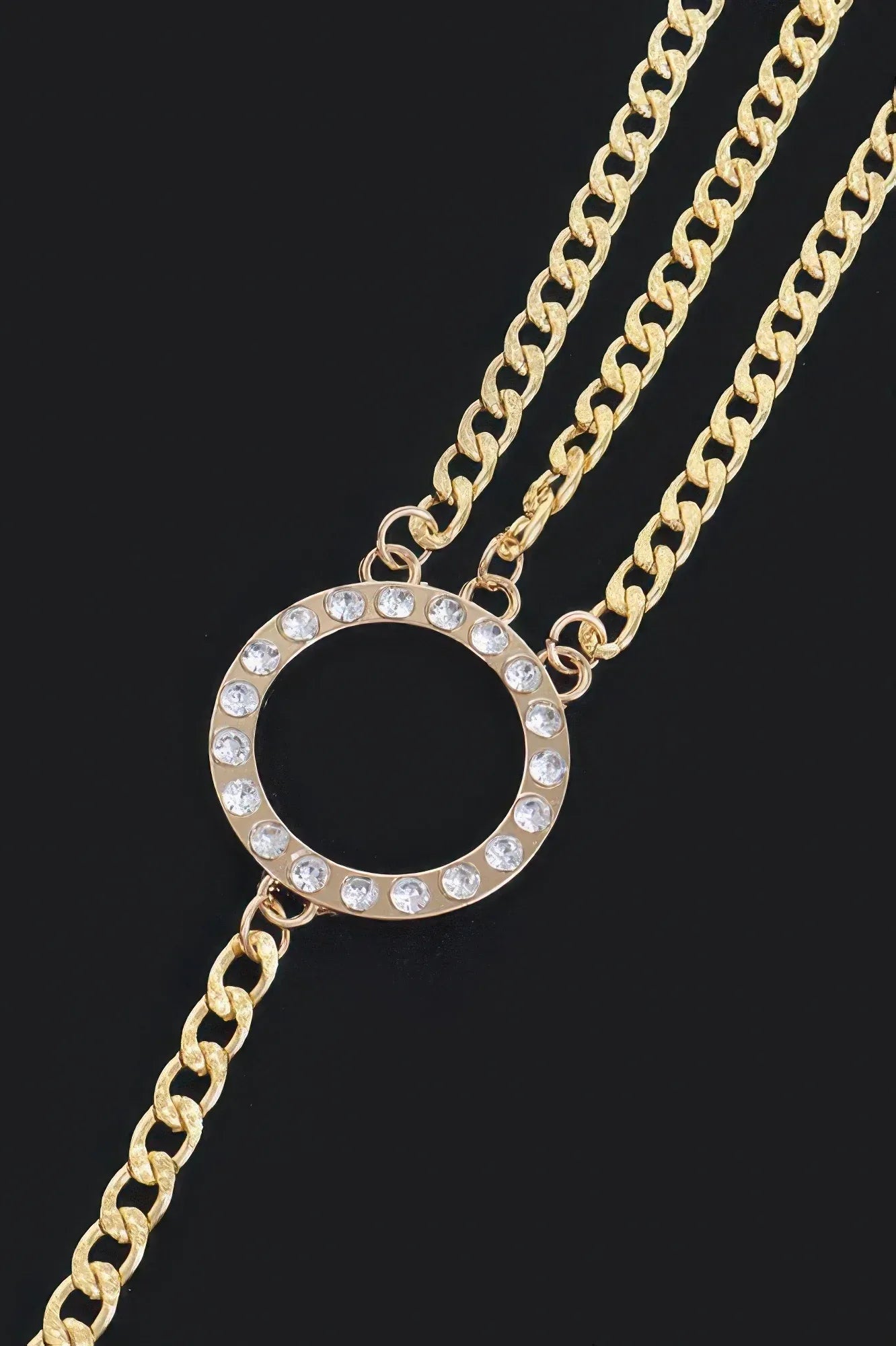 Chain Belt W/ Stone Ring | Mixtshop LLC