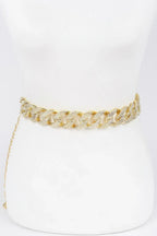 Rhinestone Oversized Chain Belt | Mixtshop LLC
