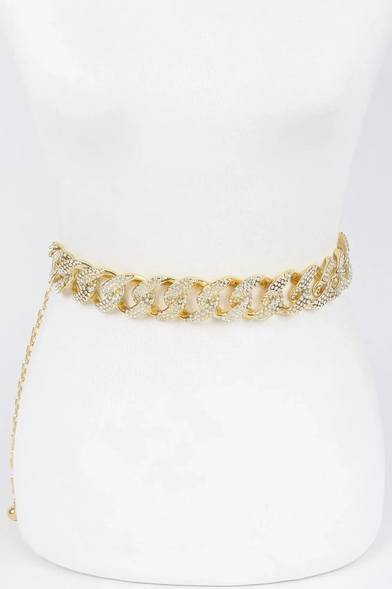 Rhinestone Oversized Chain Belt | Mixtshop LLC