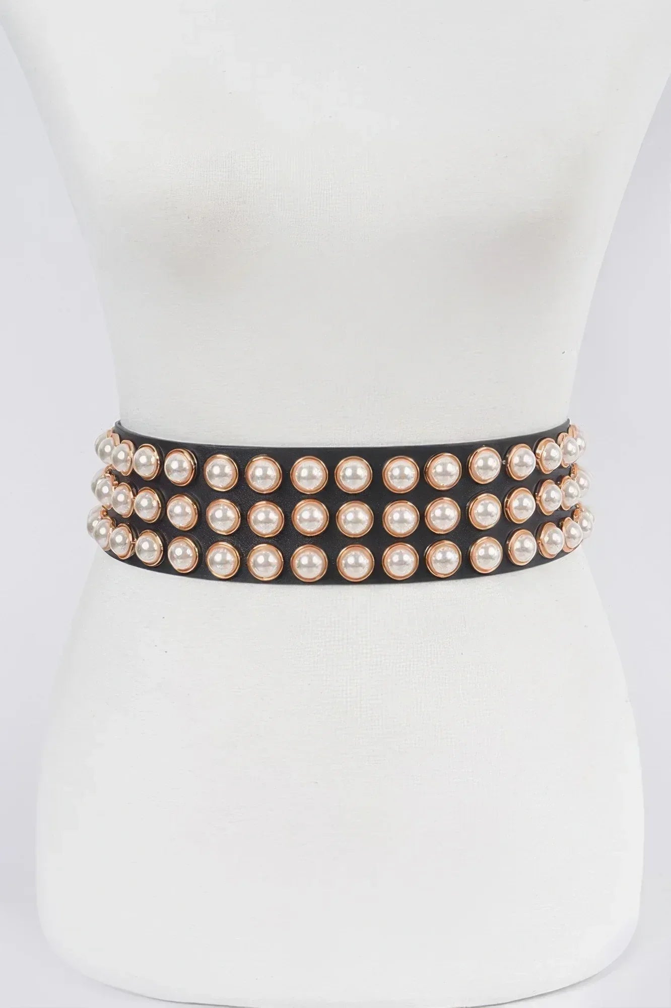 Full Pearl Studded Waist Belt | Mixtshop LLC