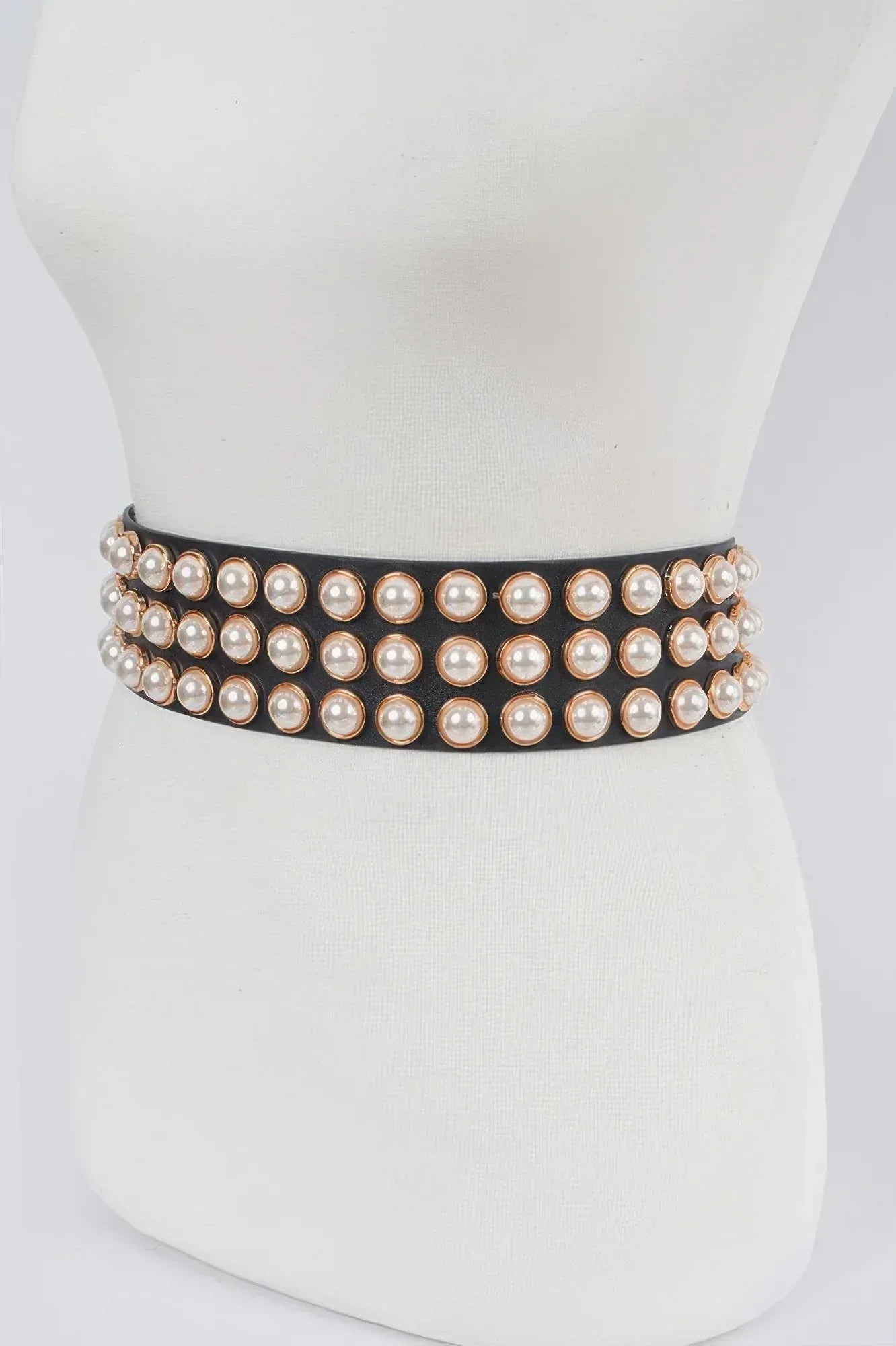 Full Pearl Studded Waist Belt Secondary image