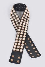 Full Pearl Studded Waist Belt | Mixtshop LLC