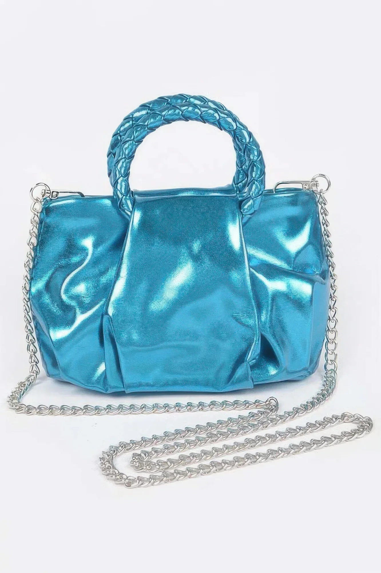 Metallic Top Handle Crossbody Bag | Mixtshop LLC