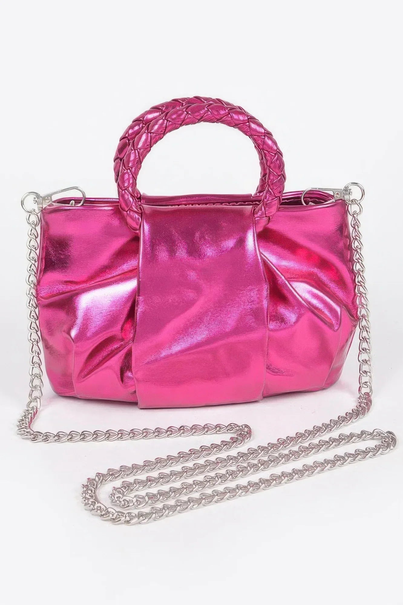 Metallic Top Handle Crossbody Bag | Mixtshop LLC